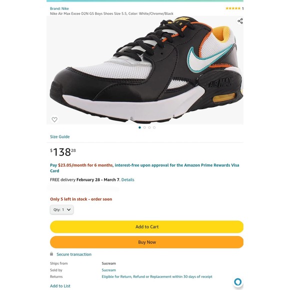 Nike Air Max Excee D2N (GS) - 5.5Y - Picture 7 of 7